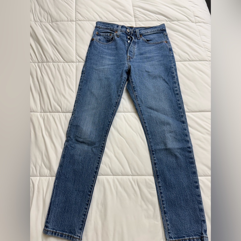 Levi's Women’s 501 S Blue Jeans - Picture 2 of 9